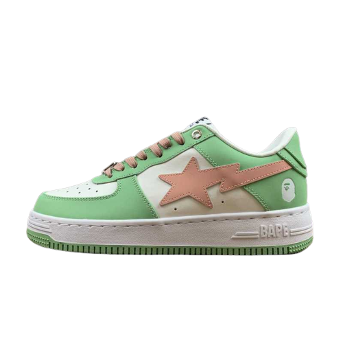 BAPESTA COMBO GREEN-PINK