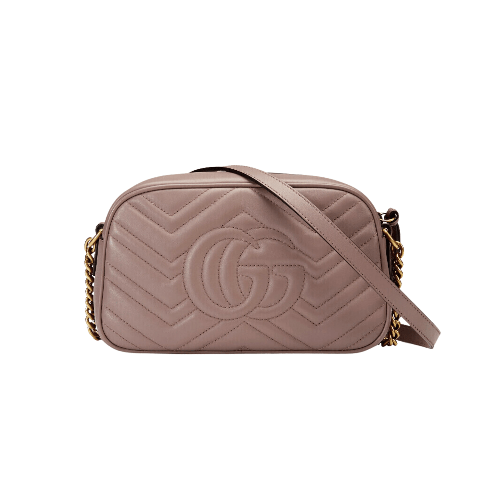 BORSA A SPALLA DONNA GG MARMONT MATELASSÉ PICCOLA CIPRIA - immagine 2