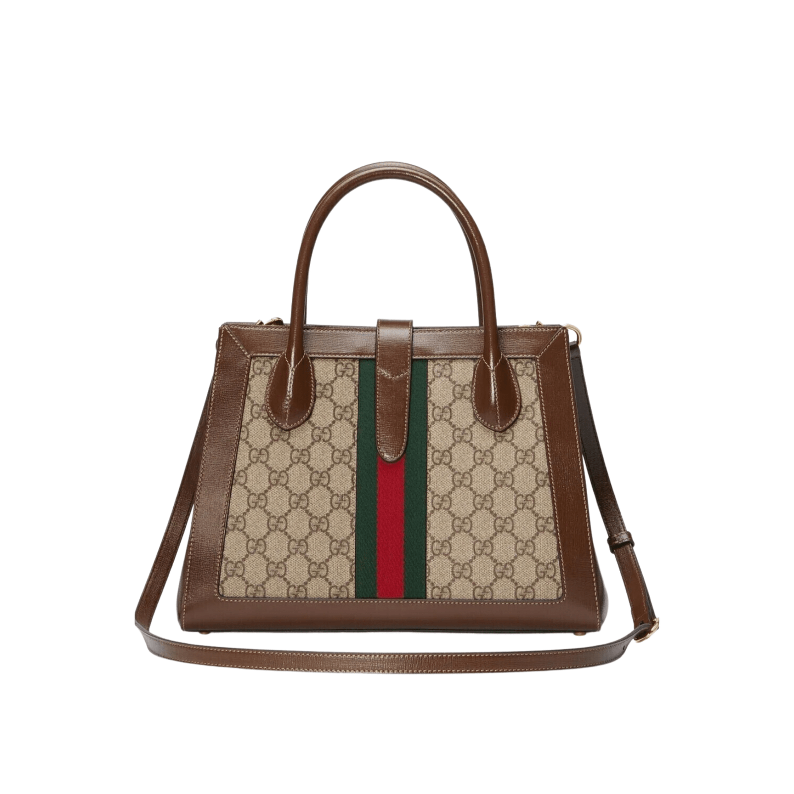 BORSA SHOPPING JACKIE 1961 MEDIA LOGO GG SUPREME BEIGE ED EBANO - immagine 2