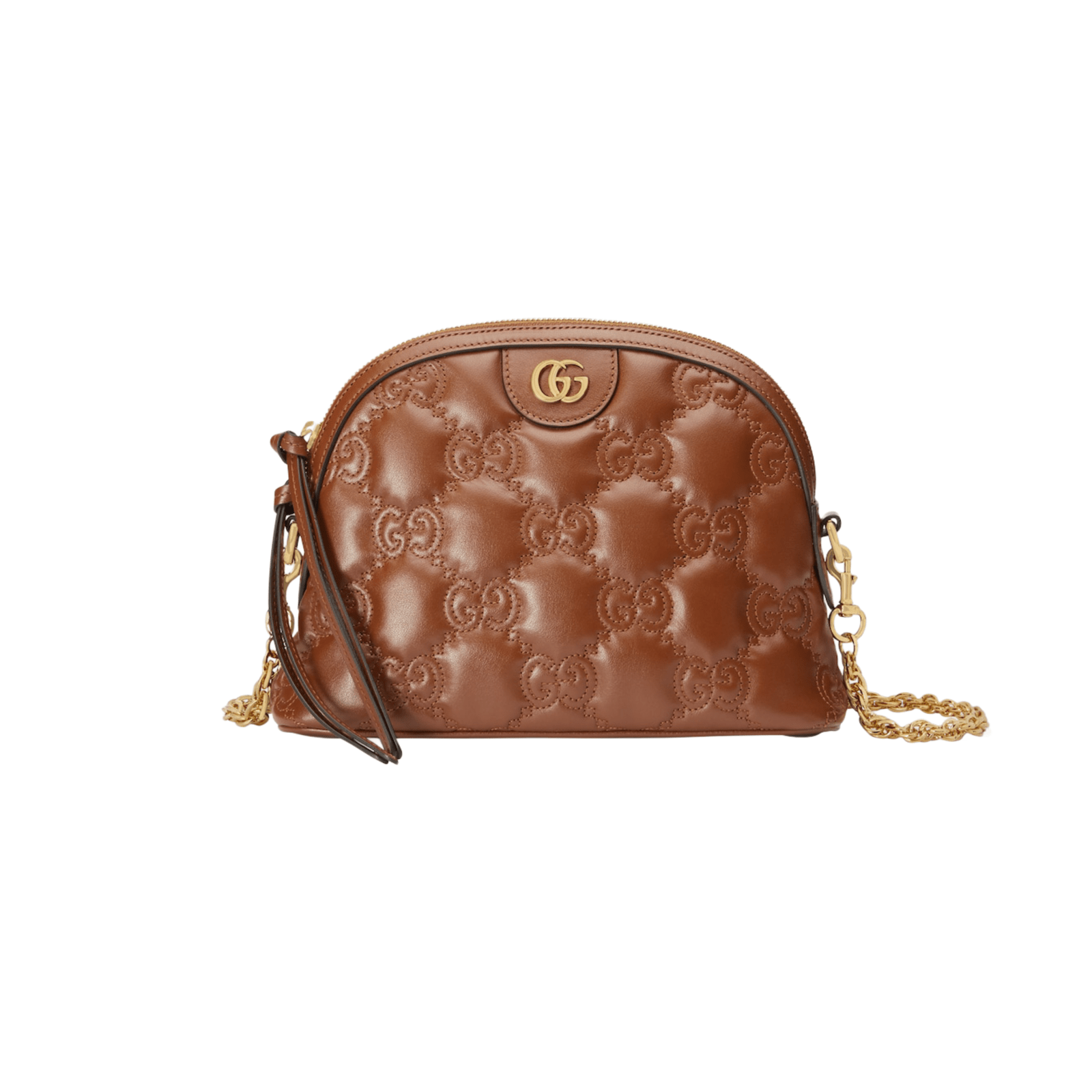 BORSA GG PICCOLA MATELASSÉ MARRONE