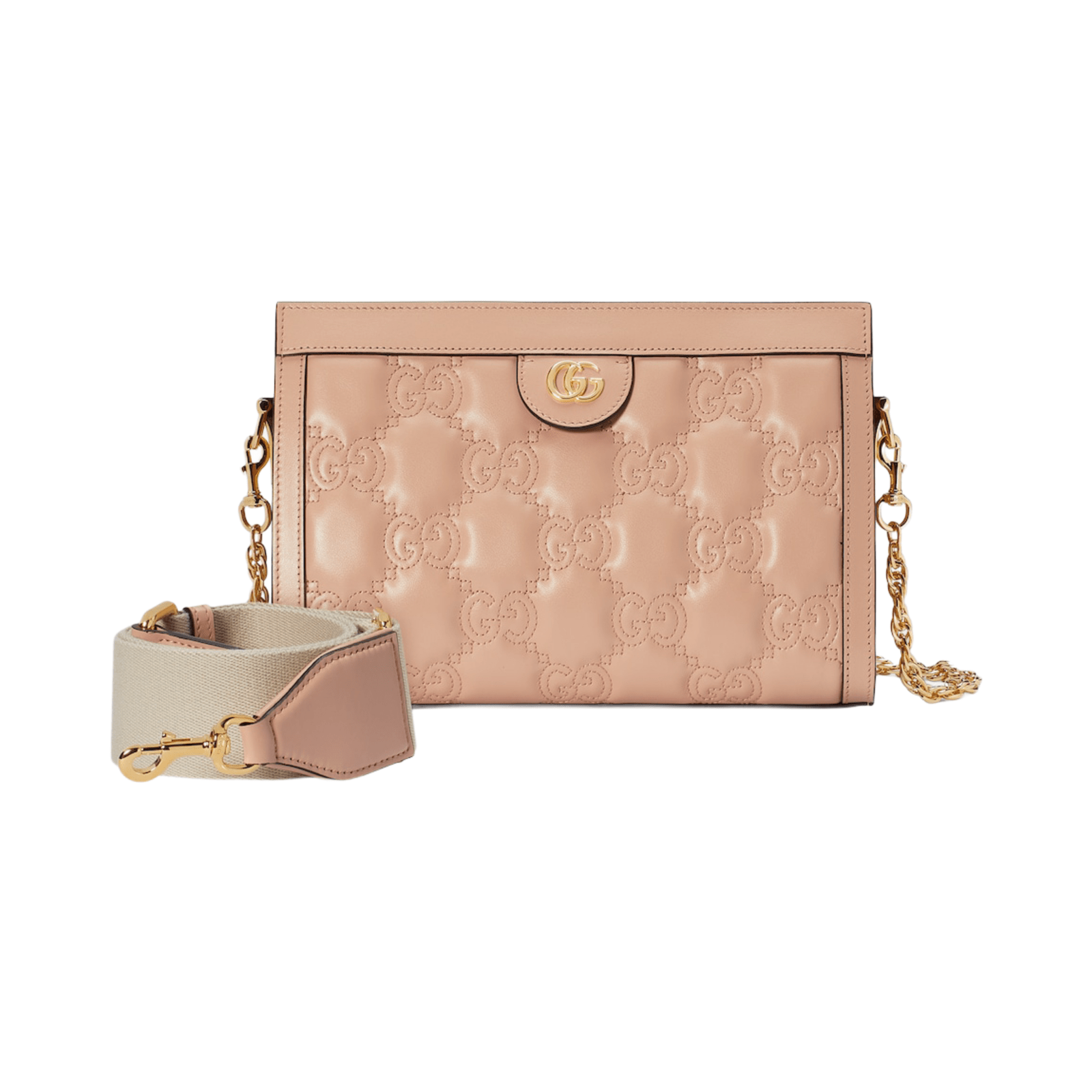 BORSA GG MATELASSÉ MISURA PICCOLA IN PELLE CIPRIA - immagine 4