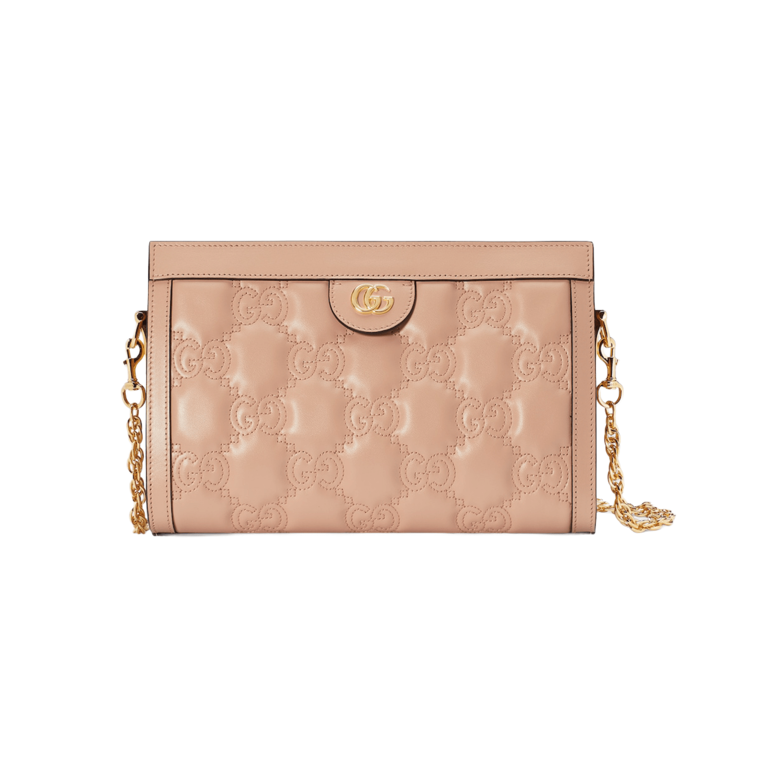 BORSA GG MATELASSÉ MISURA PICCOLA IN PELLE CIPRIA