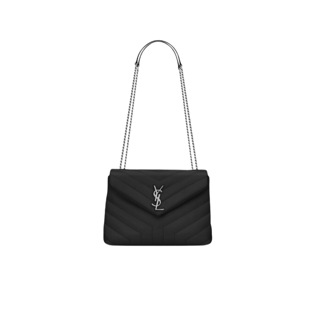 BORSA LOULOU SMALL NERO/SILVER