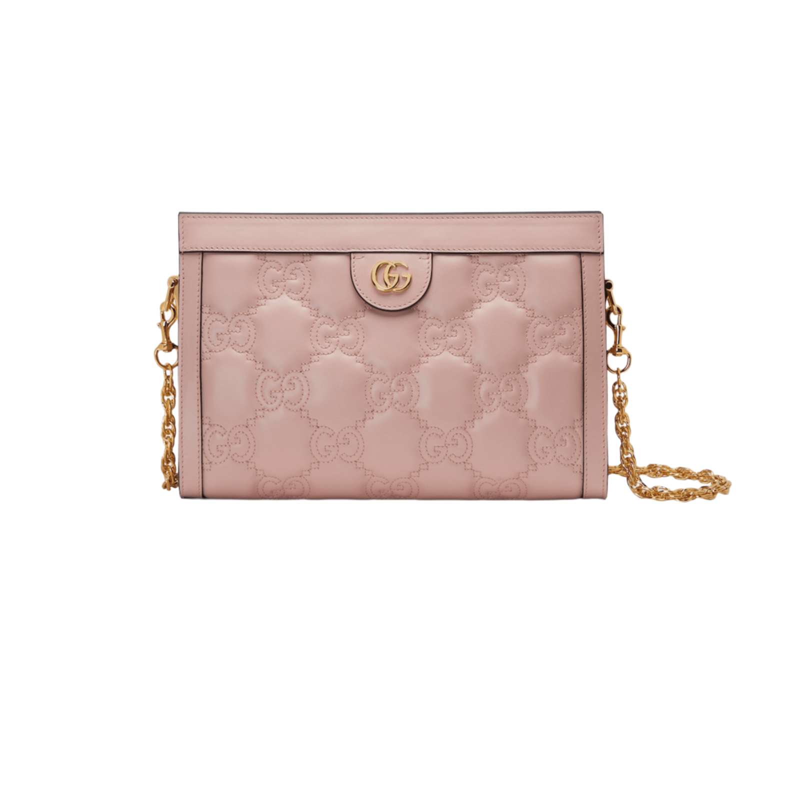 BORSA GG MATELASSÉ MISURA PICCOLA IN PELLE ROSA