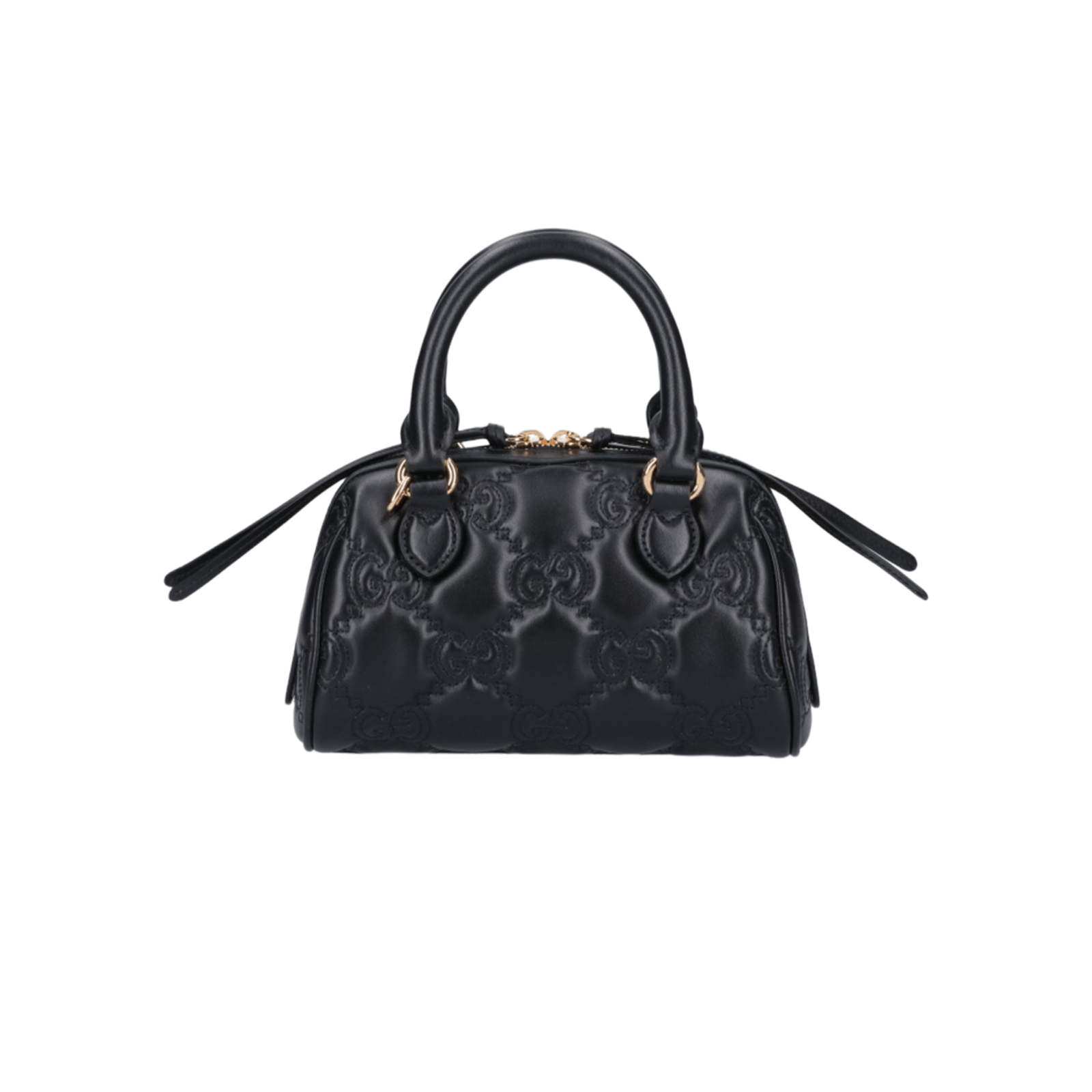 BORSA TOTE GG METALESSÉ NERO LOGO ORO - immagine 2