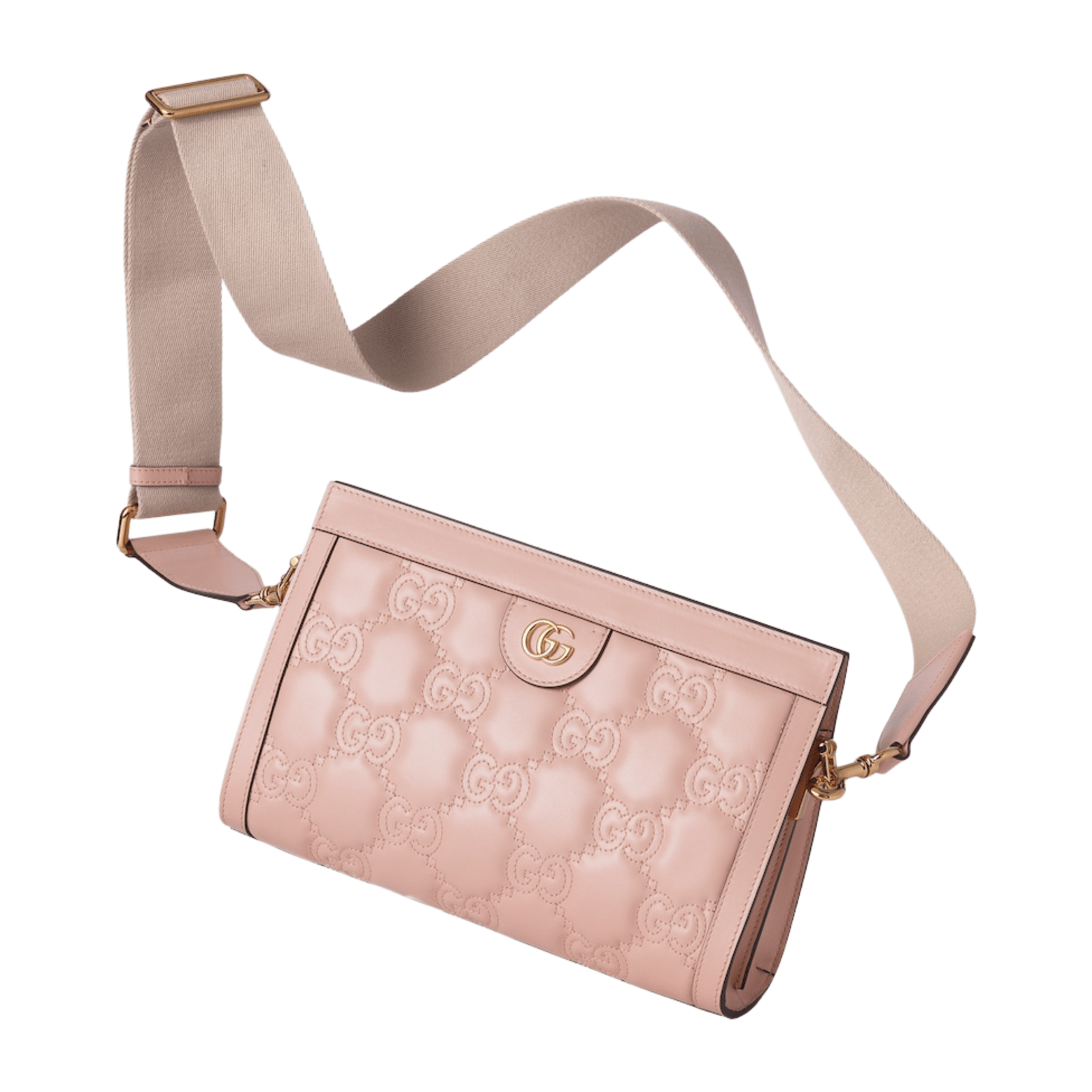 BORSA GG MATELASSÉ MISURA PICCOLA IN PELLE ROSA - immagine 4