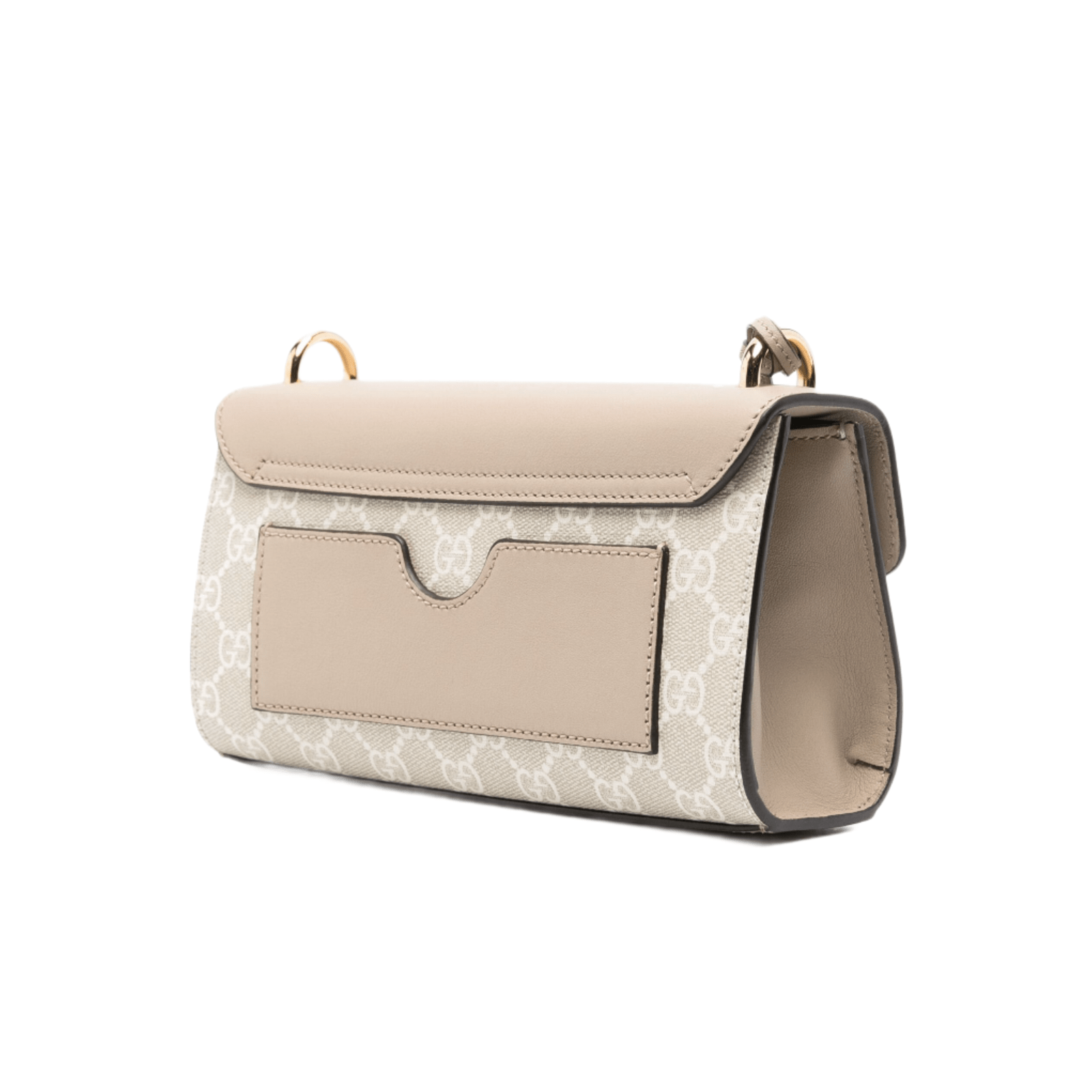 BORSA MINI A TRACOLLA PADLOCK GG SUPREME BIANCO BEIGE AVENA - immagine 2
