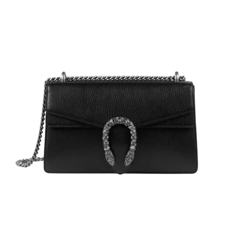 BORSA A TRACOLLA DIONYSUS IN PELLE NERA